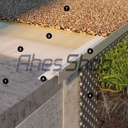 Balkónový profil TERASOVÝ STONE v.10mm 2,5m